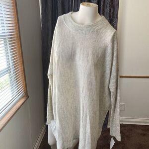 Repartee Gray/White Mock neck sweater, size 2X